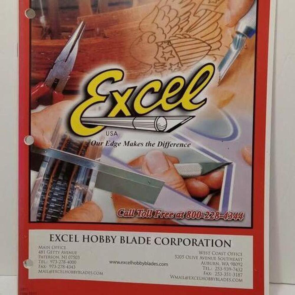 Vintage Excel Hobby Blade Corporation product catalog.